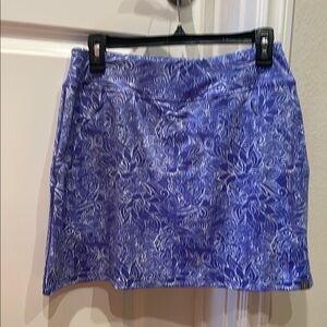 Title nine Purple and White  Mini Skirt with built in shorts